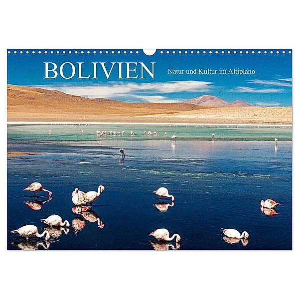 Bolivien - Natur und Kultur im Altiplano (Wandkalender 2024 DIN A3 quer), CALVENDO Monatskalender, Harry Müller