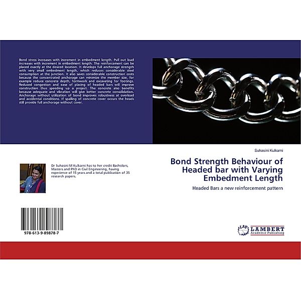 Bond Strength Behaviour of Headed bar with Varying Embedment Length, Suhasini Kulkarni