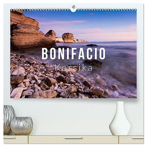 Bonifacio. Korsika (hochwertiger Premium Wandkalender 2025 DIN A2 quer), Kunstdruck in Hochglanz, Calvendo, Mikolaj Gospodarek