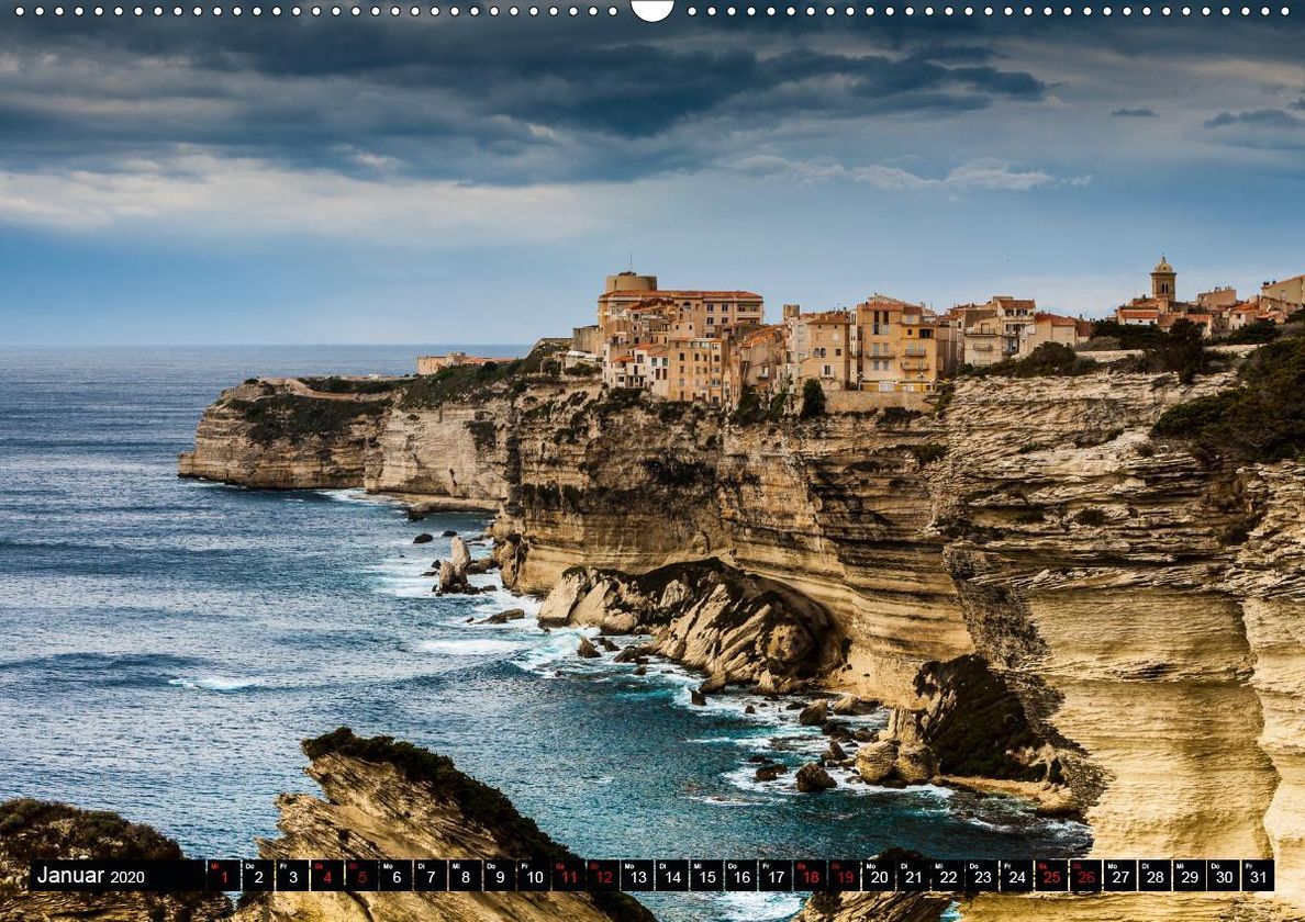 Bonifacio. Korsika Premium-Kalender 2020 DIN A2 quer - Kalender bestellen