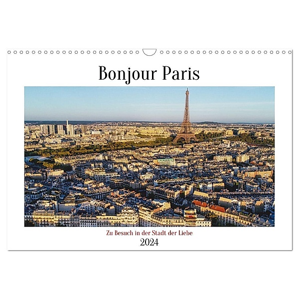 Bonjour Paris (Wandkalender 2024 DIN A3 quer), CALVENDO Monatskalender, Gunnar Lentz
