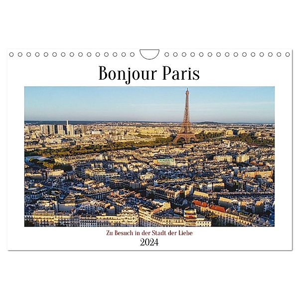 Bonjour Paris (Wandkalender 2024 DIN A4 quer), CALVENDO Monatskalender, Gunnar Lentz