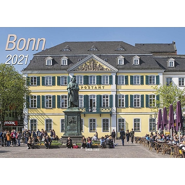 Bonn 2021 Bildkalender A4 quer, spiralgebunden