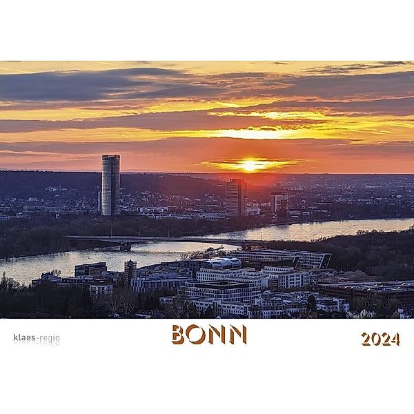 Bonn 2024 Bildkalender A4 quer, spiralgebunden