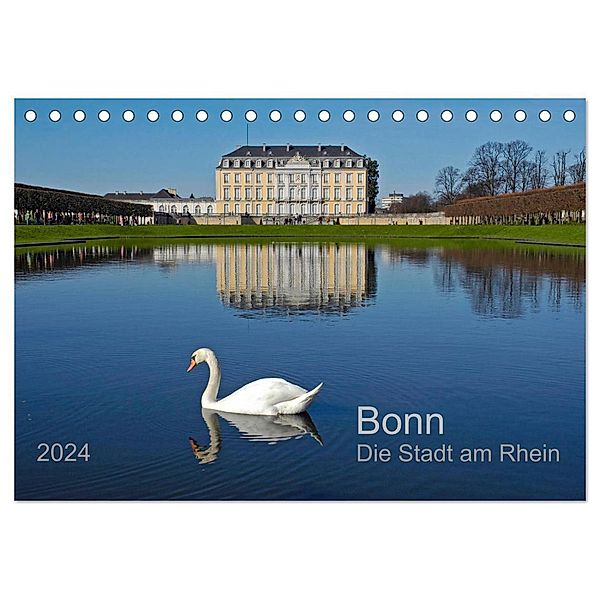Bonn Die Stadt am Rhein (Tischkalender 2024 DIN A5 quer), CALVENDO Monatskalender, Prime Selection