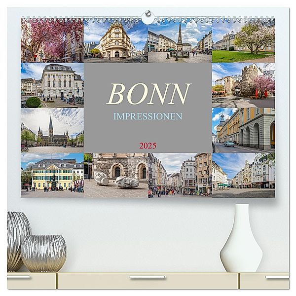 Bonn Impressionen (hochwertiger Premium Wandkalender 2025 DIN A2 quer), Kunstdruck in Hochglanz, Calvendo, Dirk Meutzner