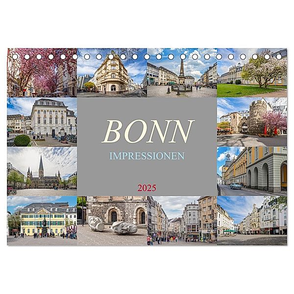 Bonn Impressionen (Tischkalender 2025 DIN A5 quer), CALVENDO Monatskalender, Calvendo, Dirk Meutzner