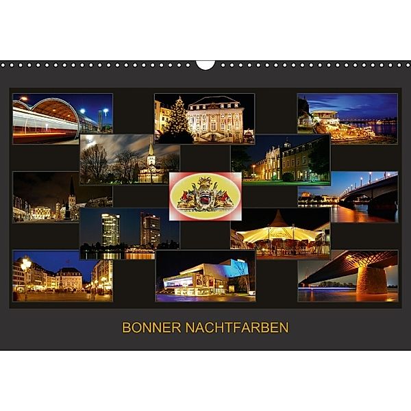 BONNER NACHTFARBEN (Wandkalender 2014 DIN A3 quer), Braschi