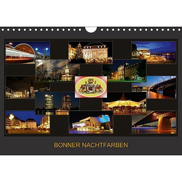 BONNER NACHTFARBEN (Wandkalender 2014 DIN A4 quer), Braschi