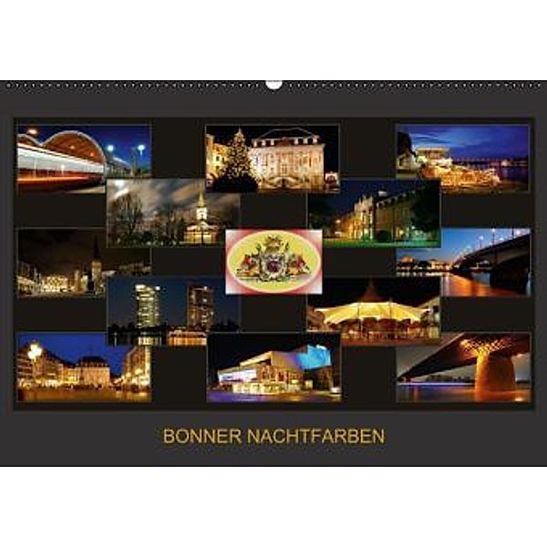 BONNER NACHTFARBEN (Wandkalender 2015 DIN A2 quer), BRASCHI Bonn, BRASCHI