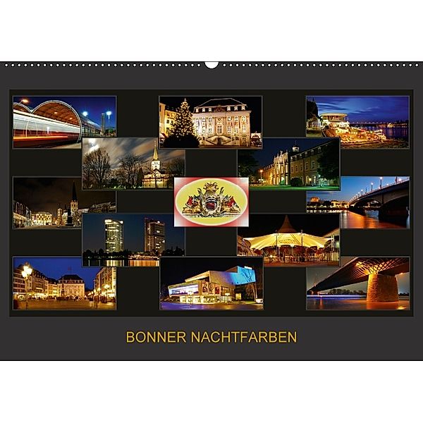 BONNER NACHTFARBEN (Wandkalender 2018 DIN A2 quer), Braschi