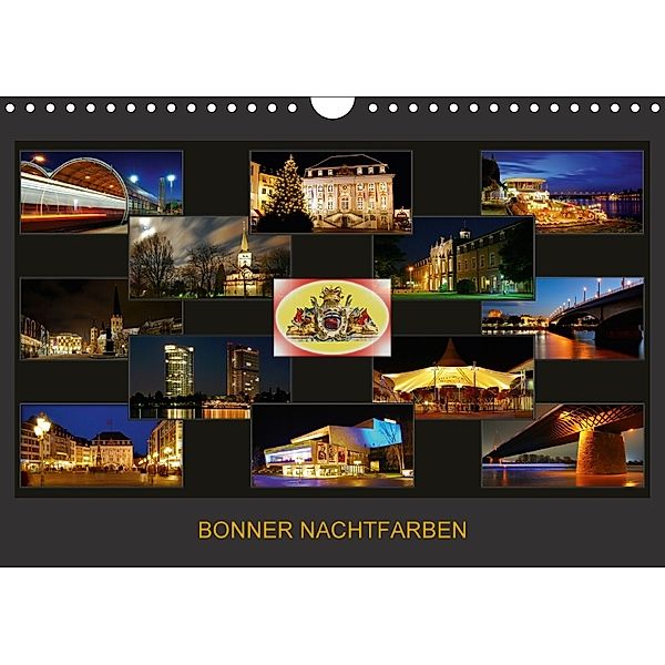 BONNER NACHTFARBEN (Wandkalender 2018 DIN A4 quer), Braschi