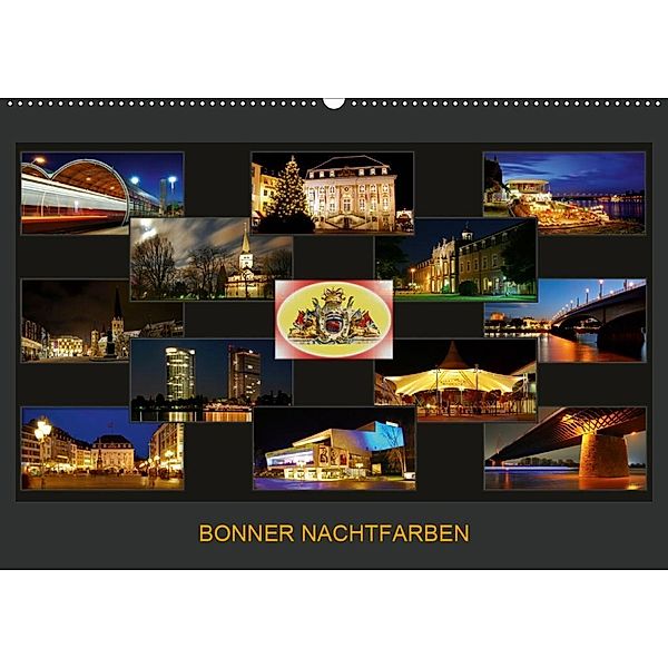 BONNER NACHTFARBEN (Wandkalender 2020 DIN A2 quer), BRASCHI Bonn