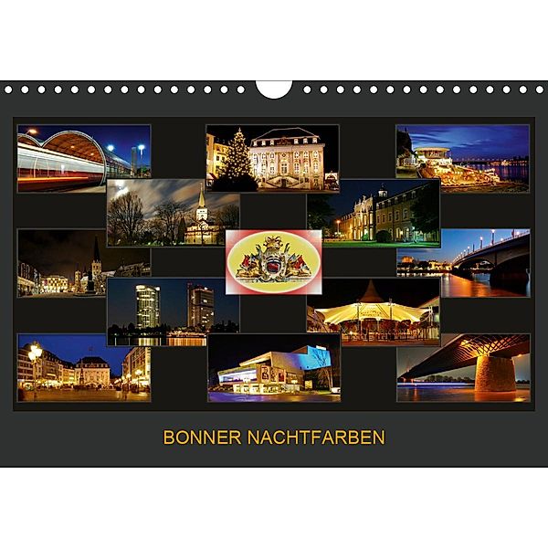 BONNER NACHTFARBEN (Wandkalender 2020 DIN A4 quer), BRASCHI Bonn