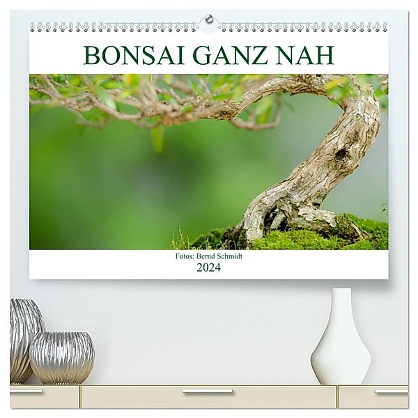 Bonsai ganz nah (hochwertiger Premium Wandkalender 2024 DIN A2 quer), Kunstdruck in Hochglanz, Bernd Schmidt