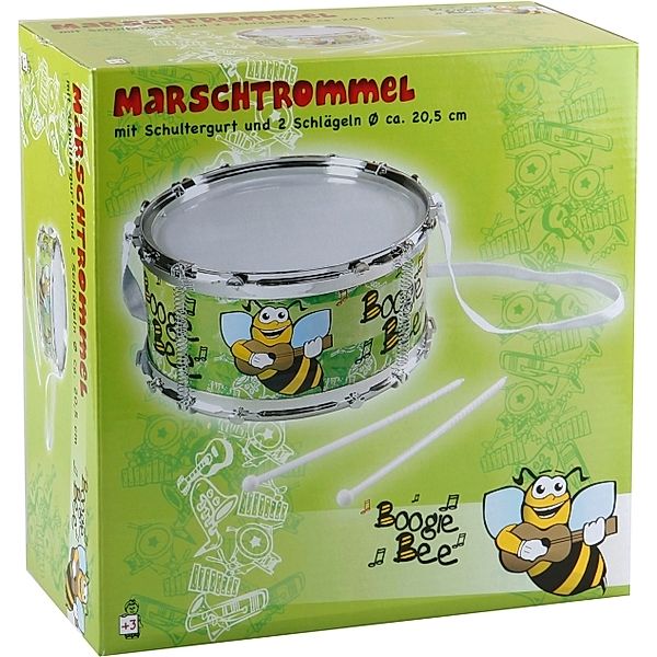 Boogie Bee Boogie Bee Marschtrommel mit Trommelstöcken, #20,5 cm