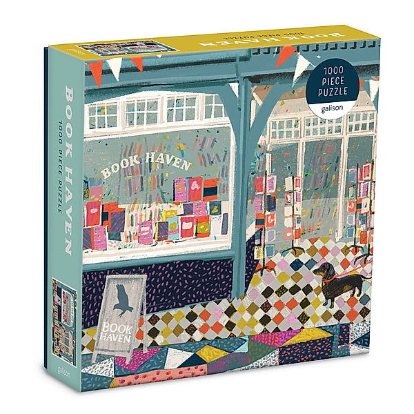 Book Haven 1000 Piece Puzzle In Square Box, Galison