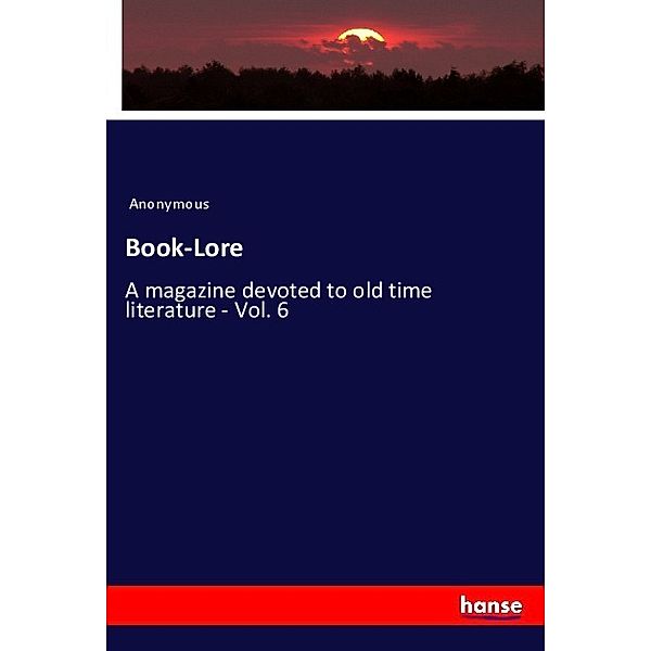 Book-Lore, Anonym