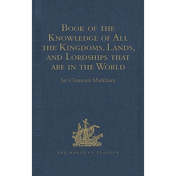 Book of the Knowledge of All the Kingdoms, Lands, and Lordships that are in the World
