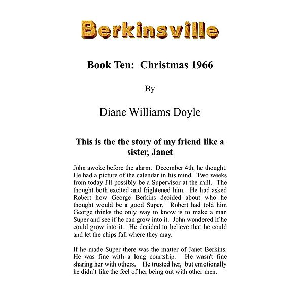 Book Ten: Christmas 1966 (Berkinsville, #10) / Berkinsville, Diane Williams Doyle