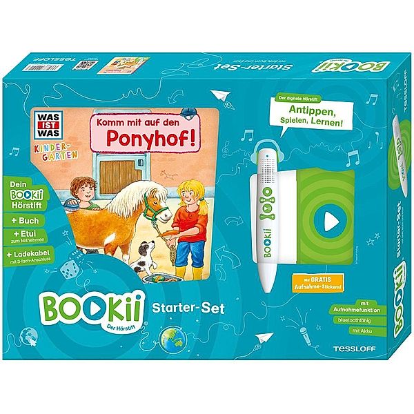 BOOKii® Starter-Set. WAS IST WAS Kindergarten. Komm mit auf den Ponyhof!, Sandra Noa, Benjamin Schreuder