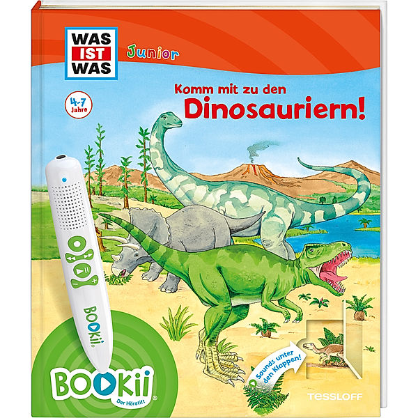 BOOKii® WAS IST WAS Junior Komm mit zu den Dinosauriern!, Bärbel Oftring, Claudia Kaiser, Martin Lickleder