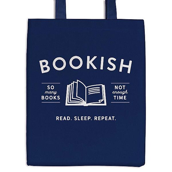 Bookish Canvas Tote Bag, Galison