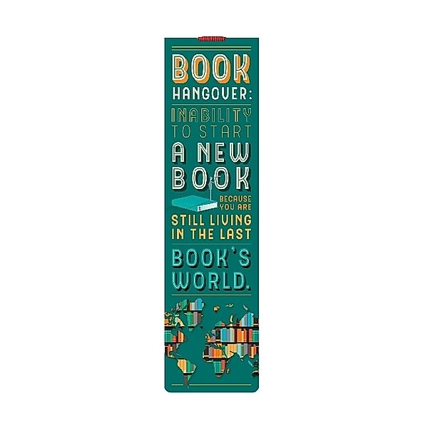 Booklovers Bookmark with Elastic Band, Book Hangover