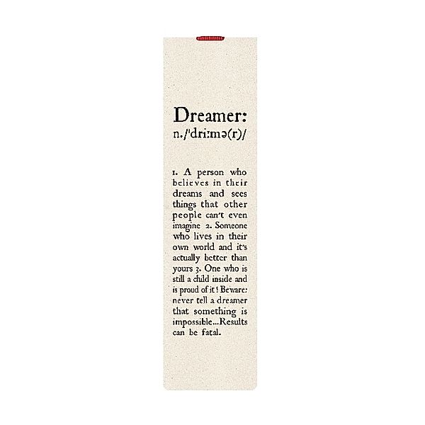 Booklovers Bookmark with Elastic Band, Dreamer