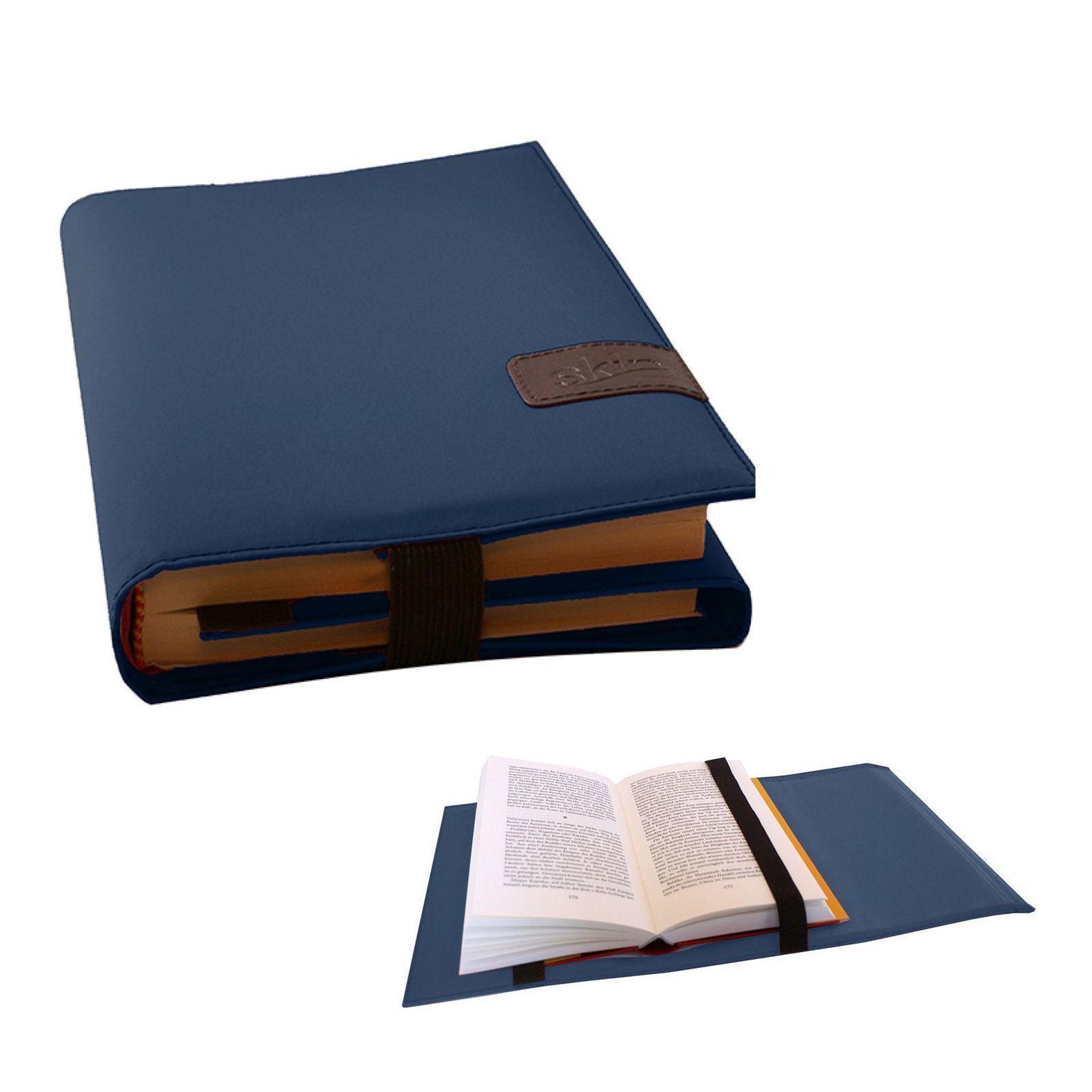 BookSkin Multifunktionshülle marine-blau, Buchhülle | Weltbild.de
