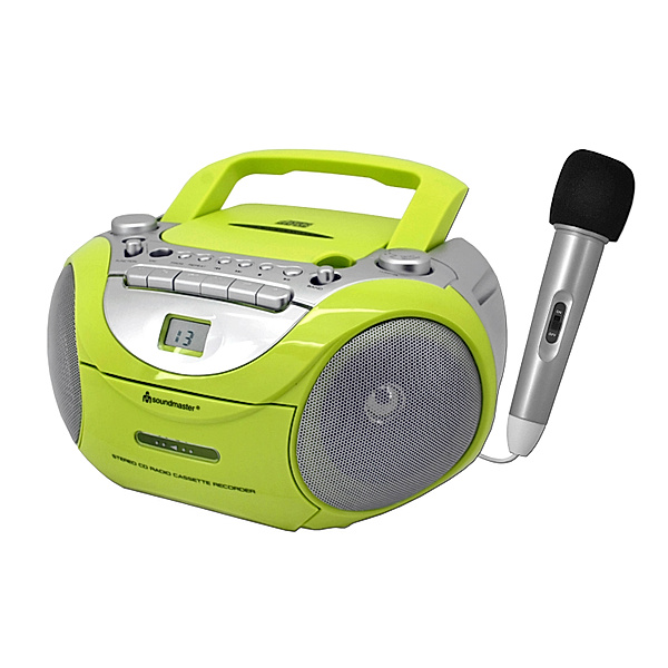 Boombox SCD 5650, mit Mikrofon, (Farbe: grün)