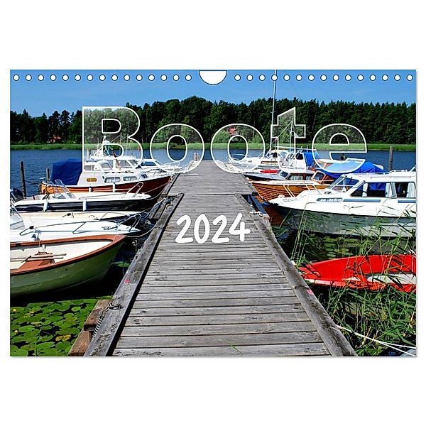 Boote (Wandkalender 2024 DIN A4 quer), CALVENDO Monatskalender, tinadefortunata