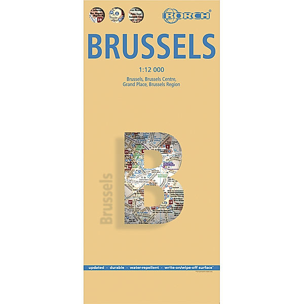 Borch Map Brussels. Bruxelles / Brussel