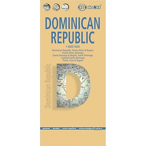 Borch Map Dominican Republic. República Dominicana