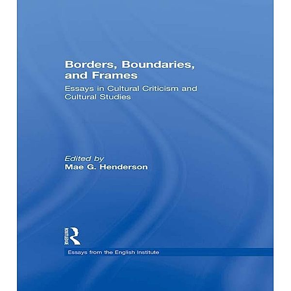 Borders, Boundaries, and Frames