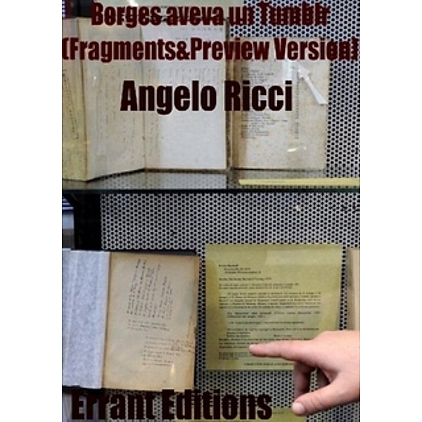 Borges aveva un tumblr. Fragment &preview., Angelo Ricci