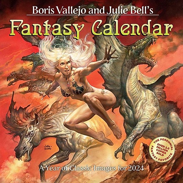 Boris Vallejo & Julie Bell's Fantasy Wall Calendar 2024, Boris Vallejo, Julie Bell