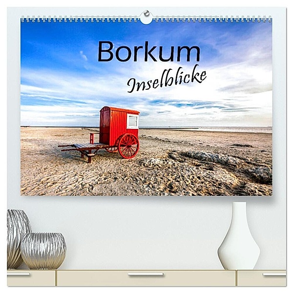 Borkum - Inselblicke (hochwertiger Premium Wandkalender 2025 DIN A2 quer), Kunstdruck in Hochglanz, Calvendo, A. Dreegmeyer