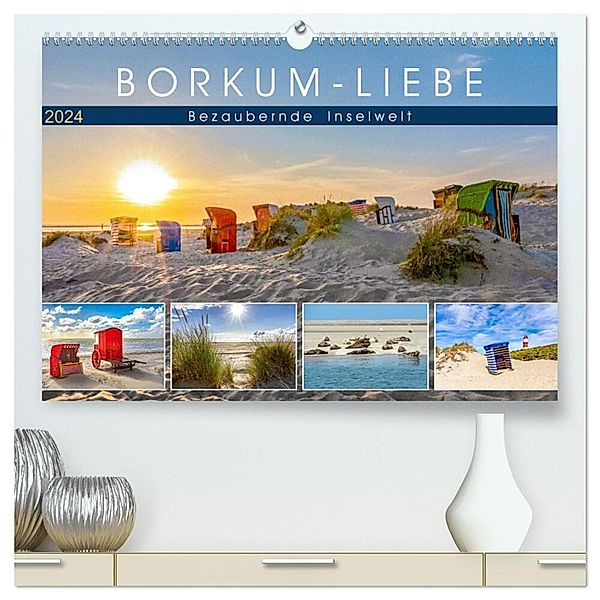 BORKUM-LIEBE (hochwertiger Premium Wandkalender 2024 DIN A2 quer), Kunstdruck in Hochglanz, Andrea Dreegmeyer