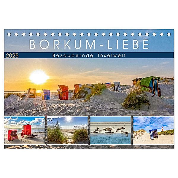 BORKUM-LIEBE (Tischkalender 2025 DIN A5 quer), CALVENDO Monatskalender, Calvendo, Andrea Dreegmeyer