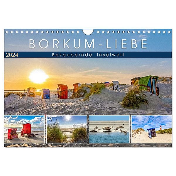 BORKUM-LIEBE (Wandkalender 2024 DIN A4 quer), CALVENDO Monatskalender, Andrea Dreegmeyer