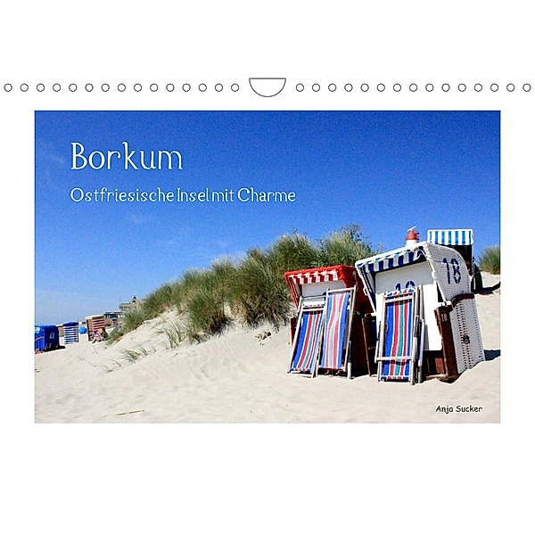 Borkum - Ostfriesische Insel mit Charme (Wandkalender 2023 DIN A4 quer), Anja Sucker