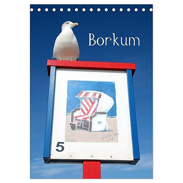 Borkum (Tischkalender 2024 DIN A5 hoch), CALVENDO Monatskalender, Karsten-Thilo Raab