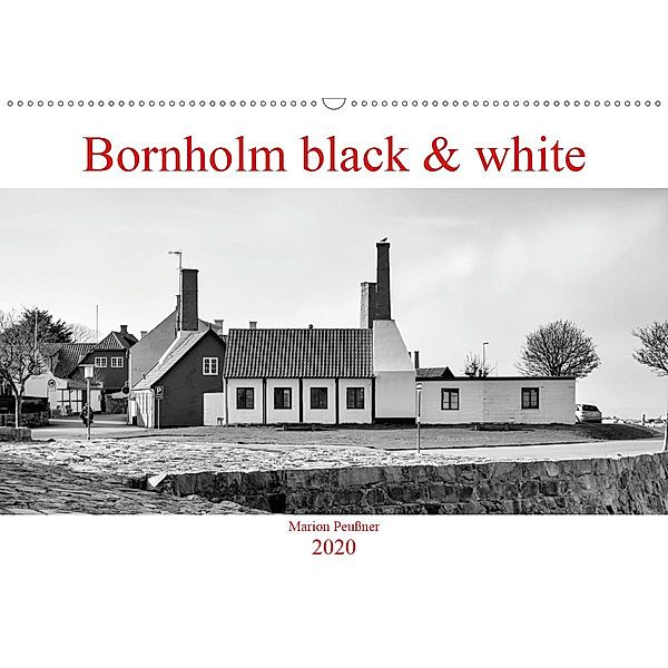 Bornholm black & white (Wandkalender 2020 DIN A2 quer), Marion Peußner
