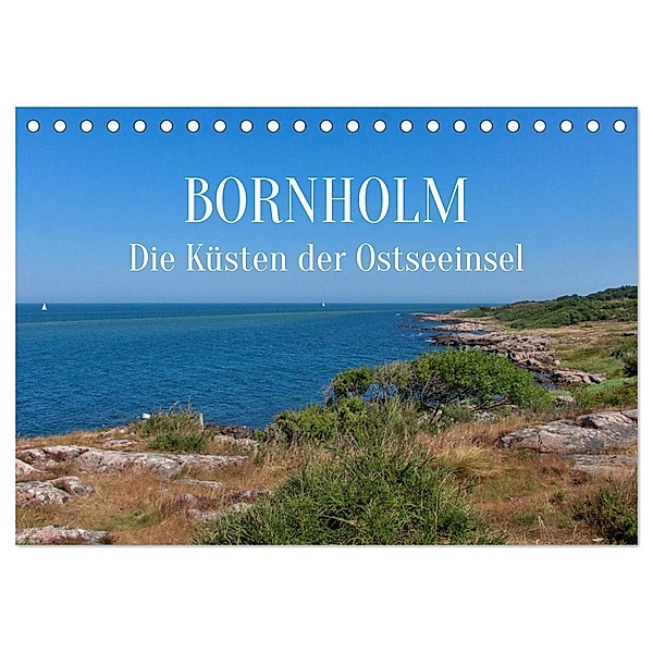 Bornholm - die Küsten der Ostseeinsel (Tischkalender 2024 DIN A5 quer), CALVENDO Monatskalender, Lars Nullmeyer
