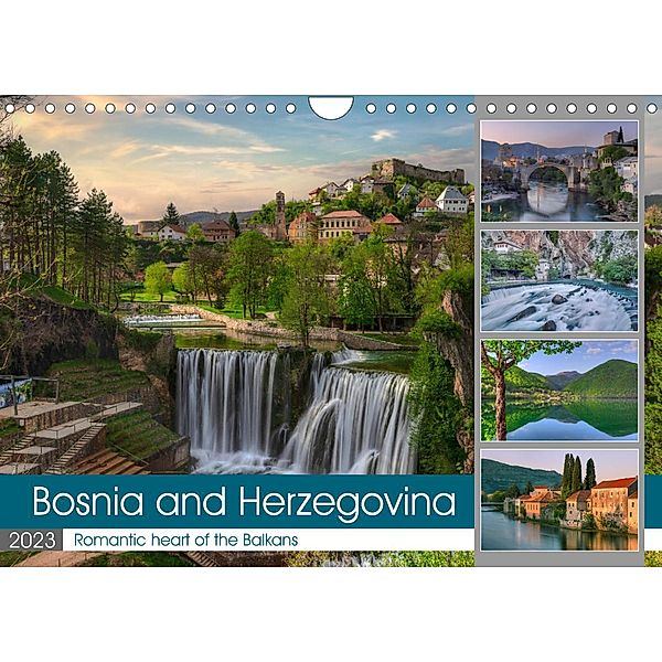 Bosnia and Herzegovina Romantic heart of the Balkans (Wall Calendar 2023 DIN A4 Landscape), Joana Kruse