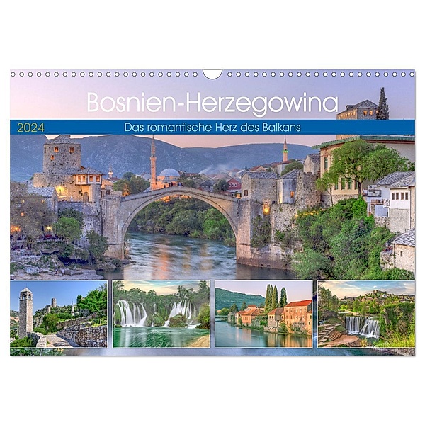 Bosnien-Herzegowina Das romantische Herz des Balkans (Wandkalender 2024 DIN A3 quer), CALVENDO Monatskalender, Joana Kruse