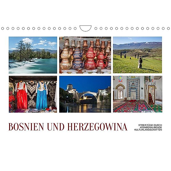 Bosnien und Herzegowina - Streifzüge durch atemberaubende Kulturlandschaften (Wandkalender 2023 DIN A4 quer), Christian Hallweger