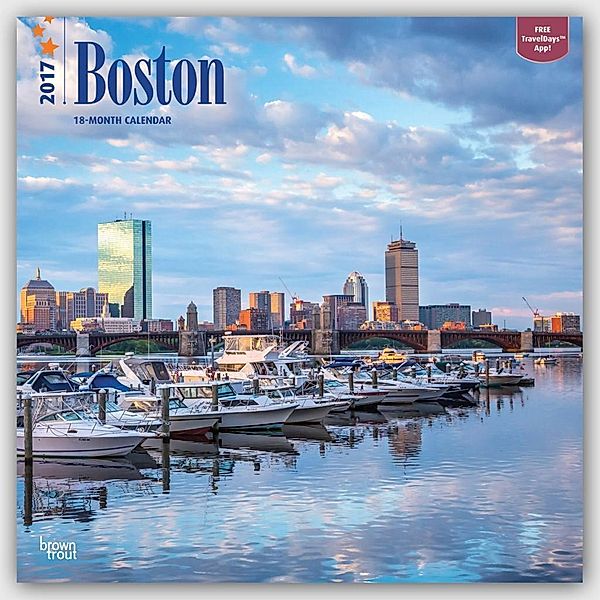 Boston 2017 - 18-Monatskalender mit freier TravelDays-App