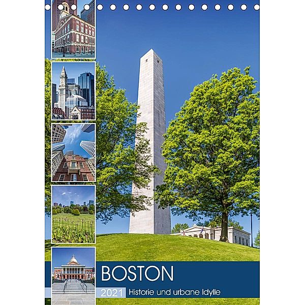 BOSTON Historie und urbane Idylle (Tischkalender 2021 DIN A5 hoch), Melanie Viola